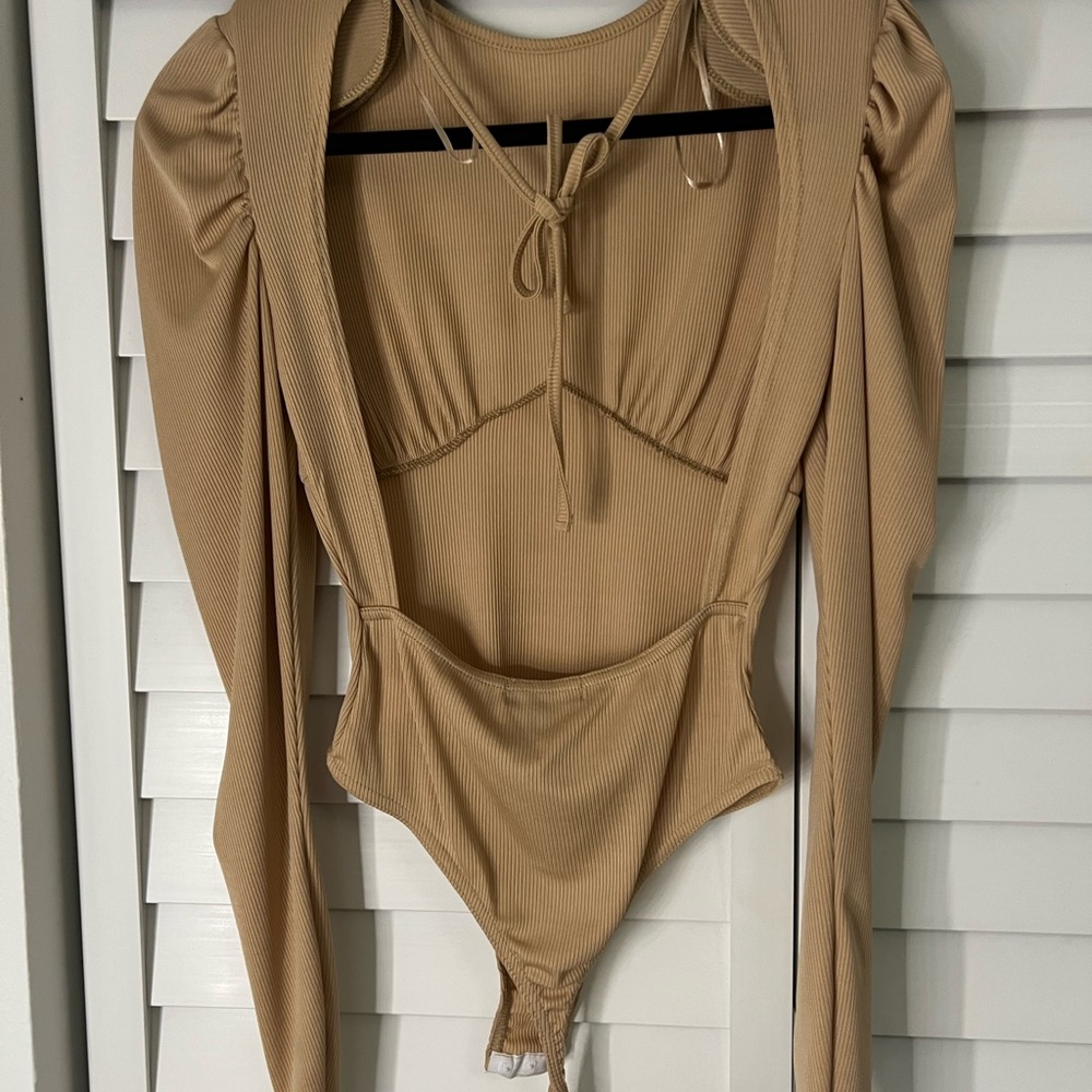 Tan Going out body suit